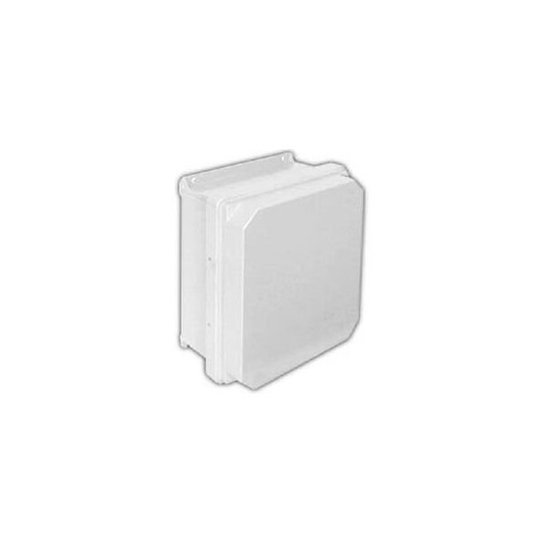 Vynckier Enclosure Systems Screws Electrical Enclosures, 15.32 in H, 6.6 in D, 13.32 in W, NEMA 4X, Fiberglass RVJ1412HW - main